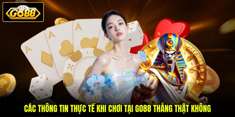 GO88 Thắng Thật Không - 5 Phản Hồi Ghi Nhận Từ Cộng Đồng 3 Các thông tin thực tế khi chơi tại GO88 thắng thật không